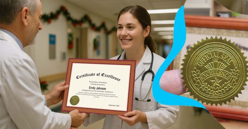 Gold Foil Certificates and Award Seals