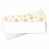 Gold Metallic Snowflakes Envelopes No 10 Metallic Print 50071 (5)
