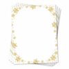 Gold Snowflakes Letterhead Gold Foil by Geographics 50057 (3)