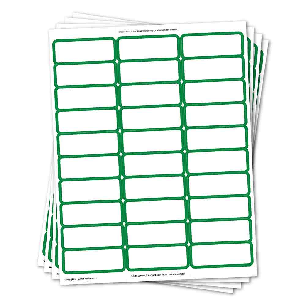 Green Foil Border Mailing Labels by Geographics 50072 (2)