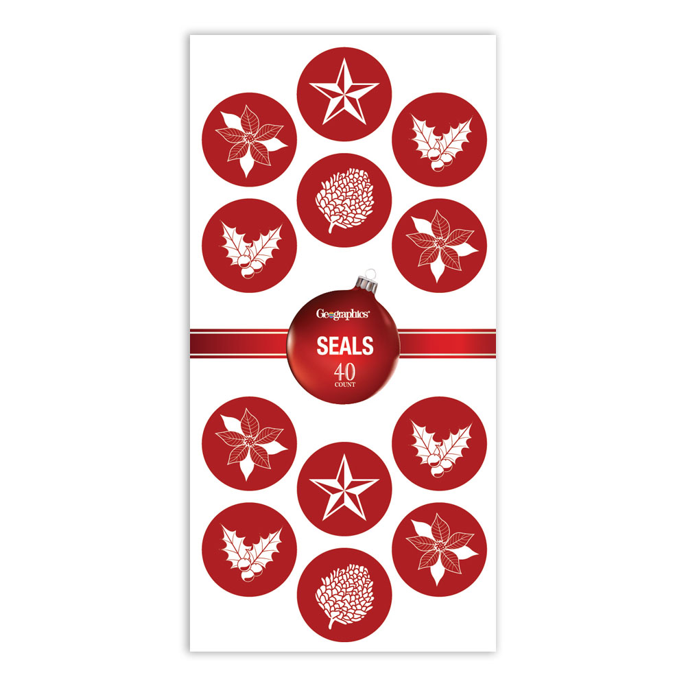 Red Foil Seals b Geographics 50063 9