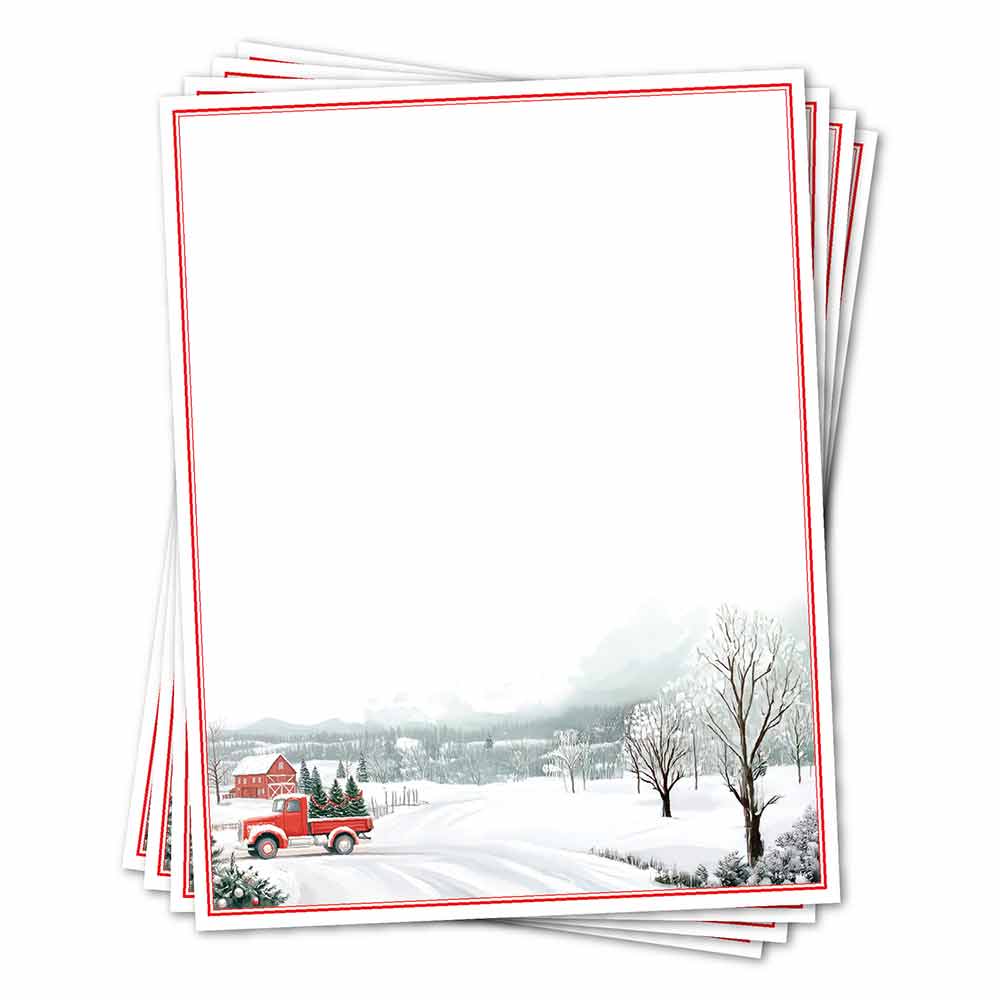 Red Truck Letterhead Red Foil 50059 (1)