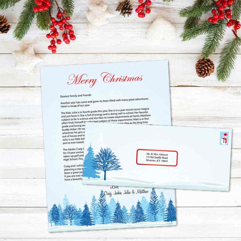 Winter Trees Envelopes No.10| TheRoyalStore