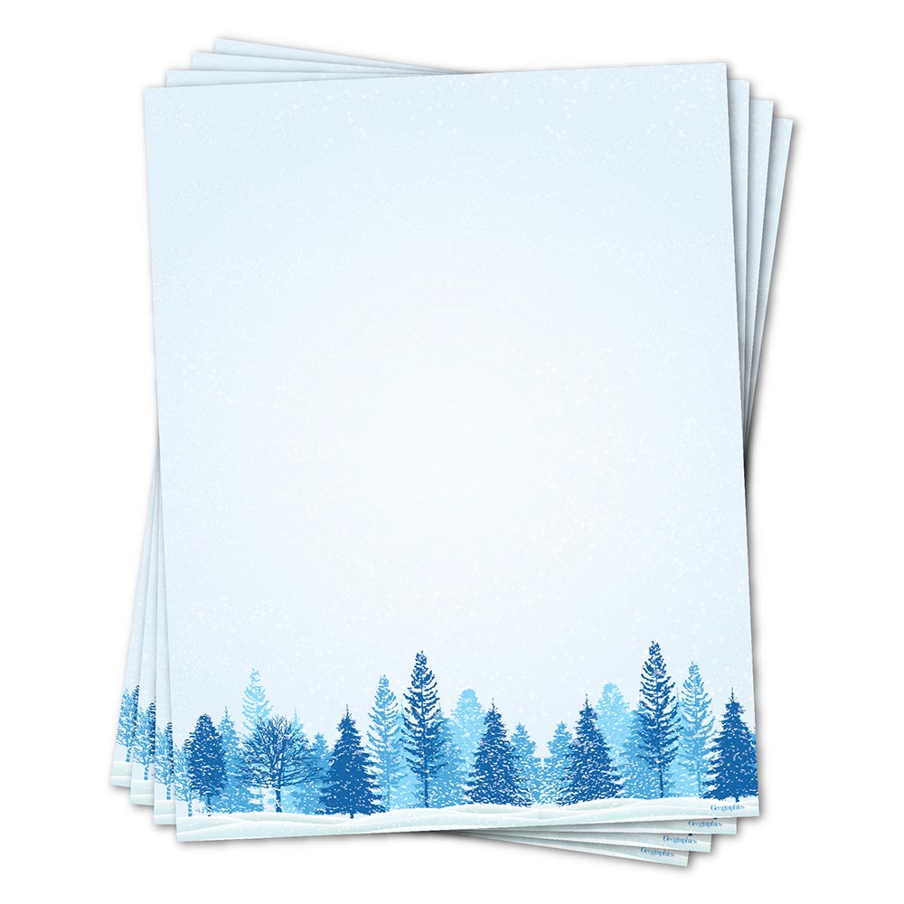 Winter Trees Letterhead by Geographics 50055 (1)