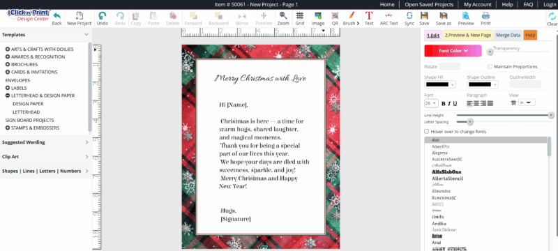 Celebrate the Season with Elegant Christmas Letterhead Designs