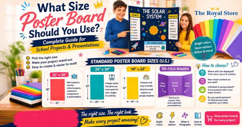 How to Choose the Right Poster Board Size for Any Project