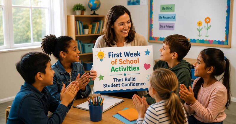 First Week of School Activities That Build Student Confidence
